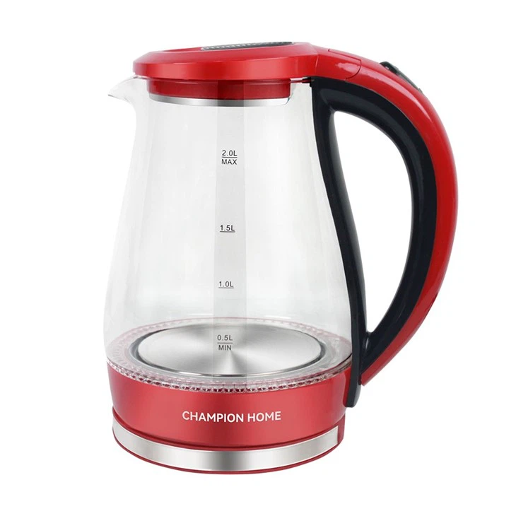 Electric Kettle Transparent Water Boiling Jug factory